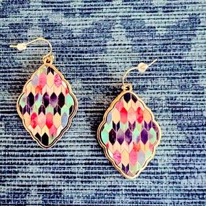 Multi colored earrings